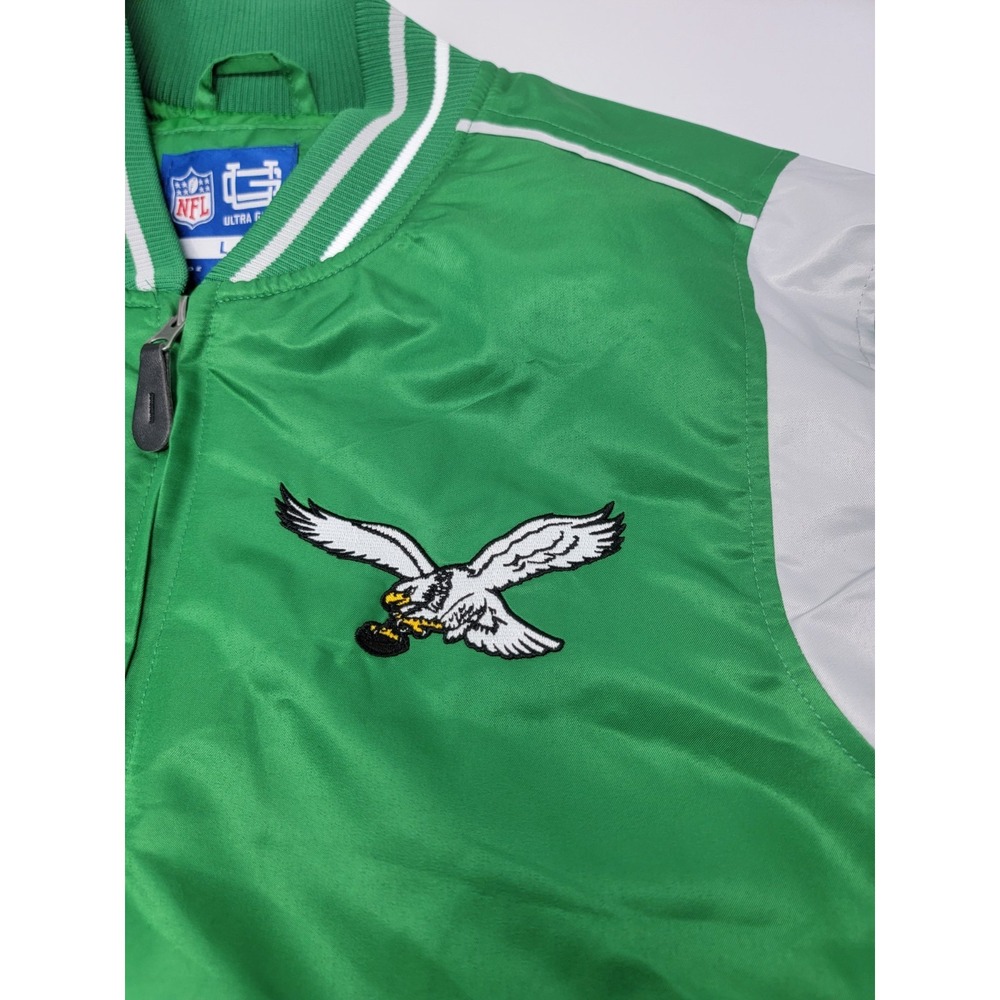 Philadelphia Eagles Mens NFL Bomber Jacket Size Small NWT - Picture 4 of 10